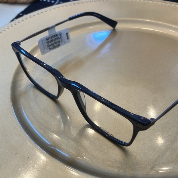 NAUTICA MENS SHINY NAVY EYEGLASSES FRAMES $142 WITH CASE NEW - Picture 5 of 7